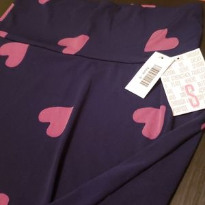 Lularoe Azure small skirt with hearts